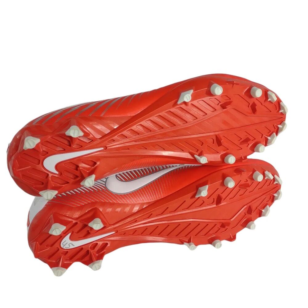 NIKE Vapor Speed 2 PF TD Mid Men's 16 Football Cleats 847089-811 Orange White - Picture 3 of 10